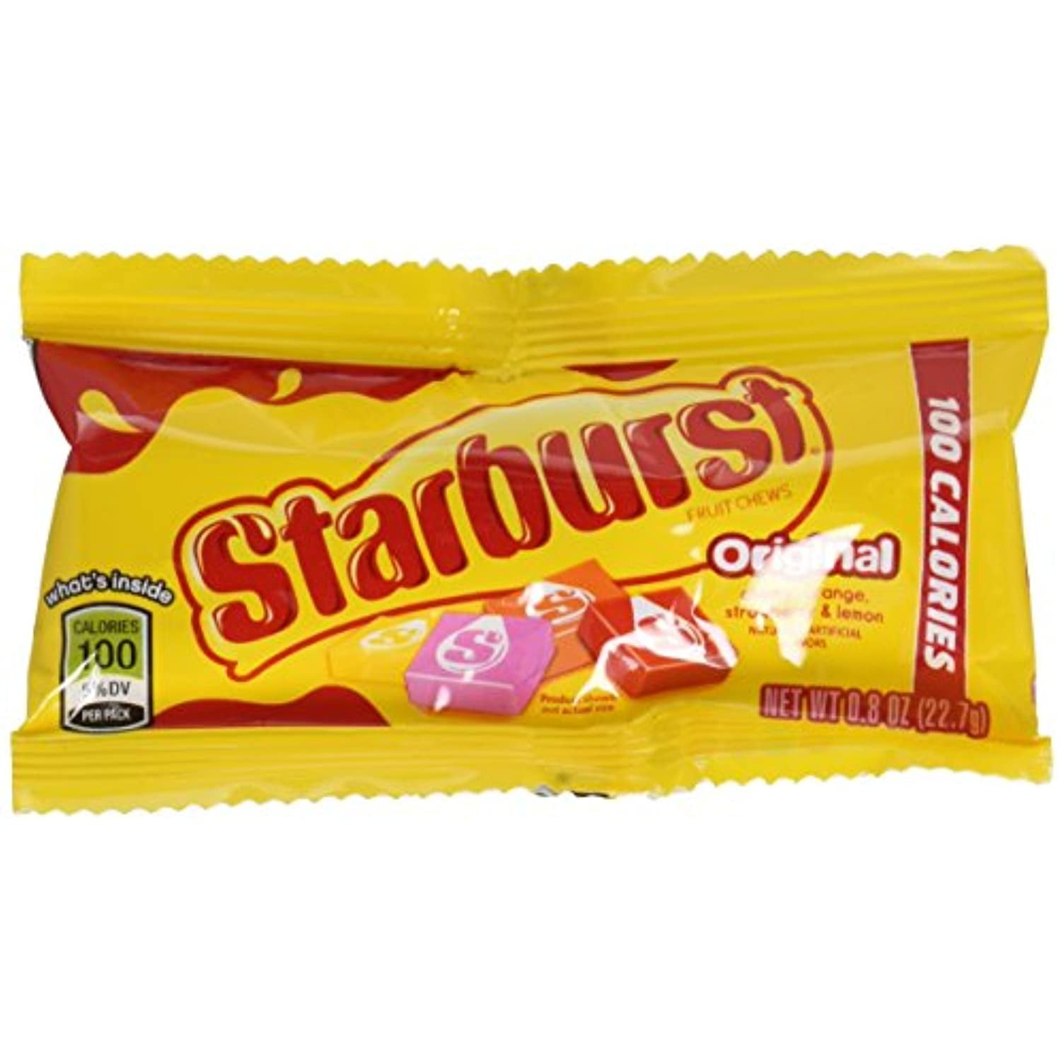 Starburst Original Fruit Chews Candy, 100 Calorie Packs (Pack Of 12
