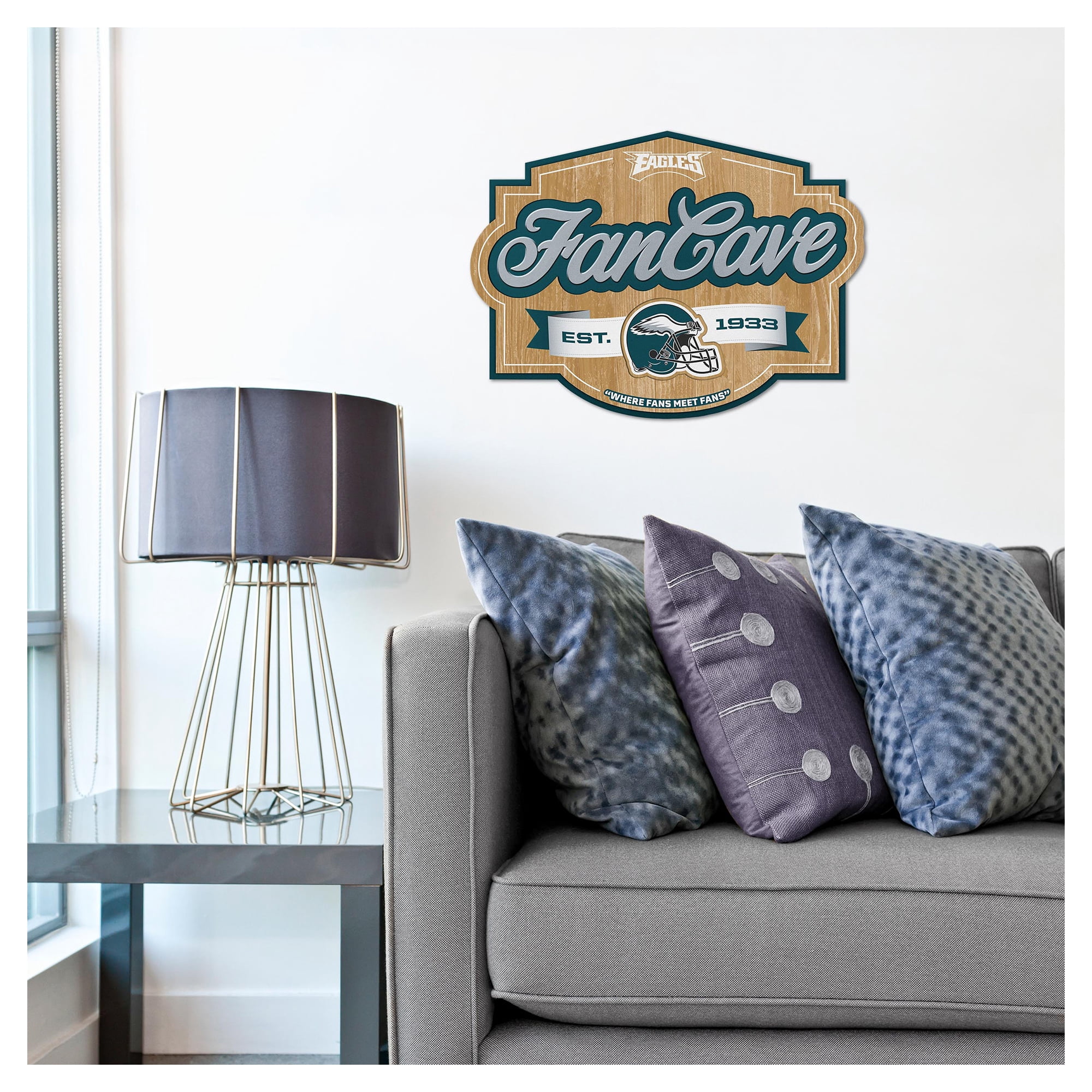 IDNA Philadelphia Eagles 12.5" x 17" Fan Cave Sign