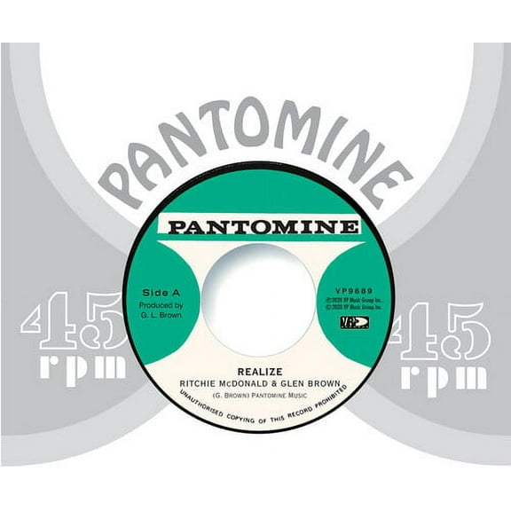 McDonald,Richard / Brown,Glen - Realize - Music & Performance - Vinyl [7-Inch]