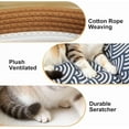 thumbnail image 2 of Stimulicat Cat Bed Rope Cotton with Cushion, Eliminates Bed Rejection Round Pet Basket, Boho Catbed for Cats, 2 of 9