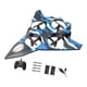 thumbnail image 5 of Avión de combate a control remoto, helicóptero ligero y plegable, ideal como regalo para exteriores. Azul con 2 pilas, 5 of 9