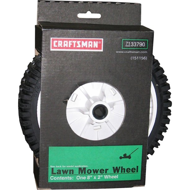 Craftsman Lawnmower Wheel Replacement 8" x 2" for Rotary Front Gear