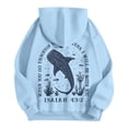 thumbnail image 5 of Puliio Womens Oversized Whale Shark Graphic Print Pullover Hoodies Fall Casual Long Sleeve Hooded Sweatshirts, 5 of 6