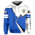 thumbnail image 3 of Sudadera con capucha para hombre, con estampado de la bandera de Kuwait, sudaderas con capucha, moda urbana, manga larga, holgadas, de gran tamaño, Y2k, sudaderas con capucha para hombre, 3 of 5