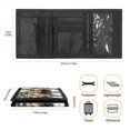 thumbnail image 6 of POLERO Woodland Brown Bear Print Slim Kids Trifold Wallet, Polyester Moneybag Compact Tifold Coin Purses for Outdoor Travel, 6 of 7