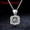 Silver L, variant on Gecau Heart Necklace Pendant with Crystals Jewelry Gifts For Women Silver