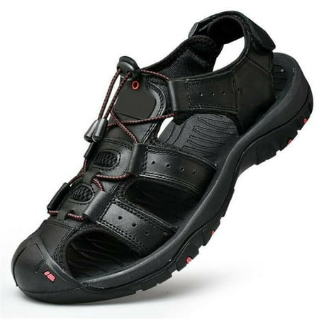 

Cglfd 2021 New Leather Sandals Men S Outdoor Wading Leisure Sports First Layer Cowhide Beach Shoes