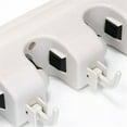 thumbnail image 6 of TECHTONGDA Wall Mount Mop Holder Broom Hanger Rack Home Storage Tool with 5 Position 6 Hooks, 6 of 7
