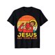 thumbnail image 2 of Jesus Has Your Back Jesus Retro Christian Men T-Shirt Selected Pure Cotton Interesting Design DIY Short Sleeve T-shirt for Men, Soft and Breathable, Suitable for All Seasons, Comfortable, Casual and, 2 of 7
