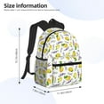 thumbnail image 4 of Lsque Lavender Flowers Classic Casual Backpack - Large Capacity Water-Resistant Backpack for School, Work, Travel, and Outdoor Activities, 4 of 8