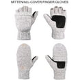 thumbnail image 3 of VBIGER Guantes de invierno Mitones de lana cálidos con cubierta de manoplas MFZFUKR WMZL-600-2, 3 of 8