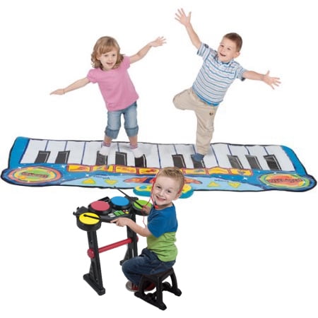 Little Virtuoso Romping Stomping Piano Mat and Little Virtuoso Idol Maker Drum Set