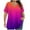 Hot Pink, variant on Short Sleeve Shirts For Women Sevevn Women's Fashion Summer Printed Plus Size Short Sleeve V-Neck Blouses Casual Tops For Women