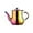 Rainbow Color, variant on ABCISI 17oz Stainless Steel Gooseneck Teapot, Metal Gooseneck Tea Pot with Filter, Coffee Server Olive Oil Can Table Serving Pot for Home, Restaurant, Outdoor, Dishwasher Safe (Orange Red)