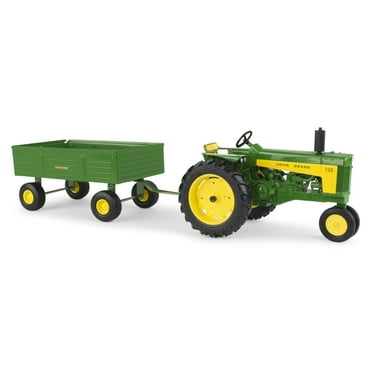 John Deere 1:16 730 Tractor with Barge Wagon