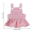 thumbnail image 2 of LITINKIMI 1Pcs Stuffed Bear Costume Pink Cloth Overall Dress for Dolls Enhance Creativity, 2 of 8