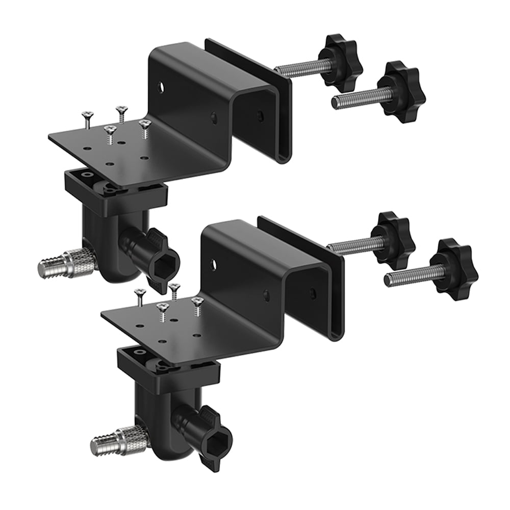 2 Pack Adjustable Gutter Mount for Arlo /Arlo Pro/Arlo Pro2/Arlo Go/Arlo Ultra/WYZE Cam Pan/All-new Ring Stick Up Cam Battery/All-new Ring Stick Up Cam Wired Home Camera Mounting Bracket Outdoor Indoo