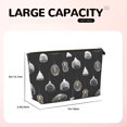 thumbnail image 4 of Toiletry Bag, Light Bulb Print grey Leather Waterproof Travel Makeup Cosmetic Bag Organizer, Large Capacity Toiletry Bag for Travel Size Toiletries, Skin Care Bag for Women, 4 of 8