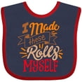 thumbnail image 3 of Inktastic Thanksgiving I Made These Rolls Myself with Banner Boys or Girls Baby Bib, 3 of 4