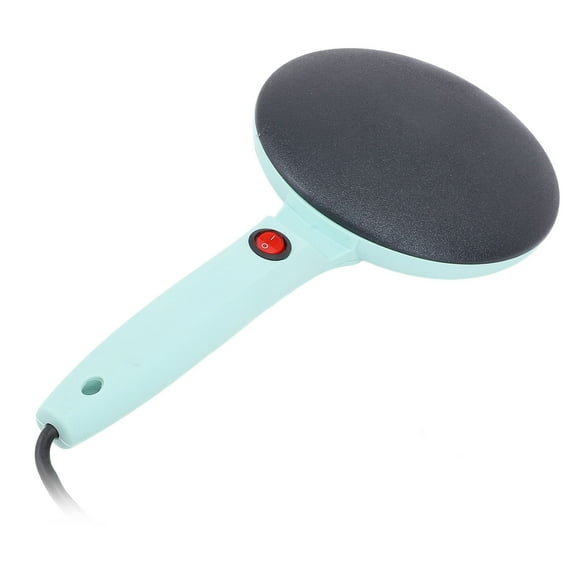 Electric Crepe Maker, 8in Electric Griddle with On Off Switch & Automatic Temperature Control, Non Stick Dipping Plate with Whisk & Spatula for Pancake, Tortilla, Blintzes Green