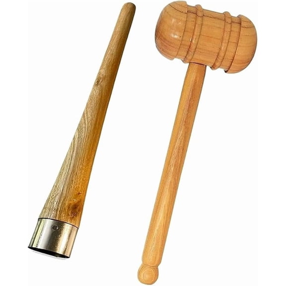 Reindeer Wooden Cricket Bat Grip Cone and Applicator Knocking Hammer Wooden BAT Mallet Combo Pack