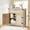 Yellow, variant on Bingirl U7 SideBoard001 30-Inch Sideboard Cabinet, MDF & PB, 2 Doors 1 Drawer, Hollow Design, Black Wood Grain