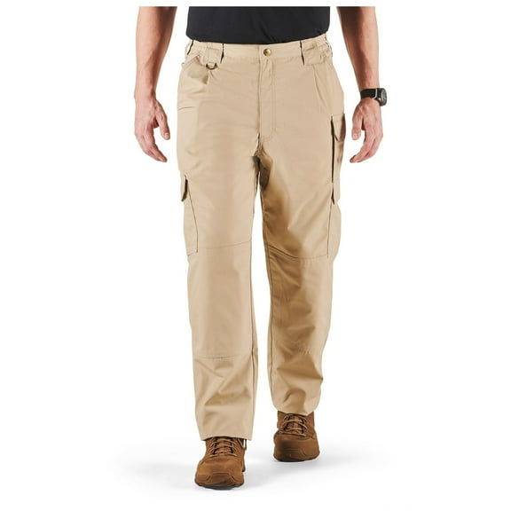 5.11 Work Gear Men's Taclite Pro Performance Pants, Cargo Pockets, Action Waistband, TDU Khaki, 32W x 36L, Style 74273