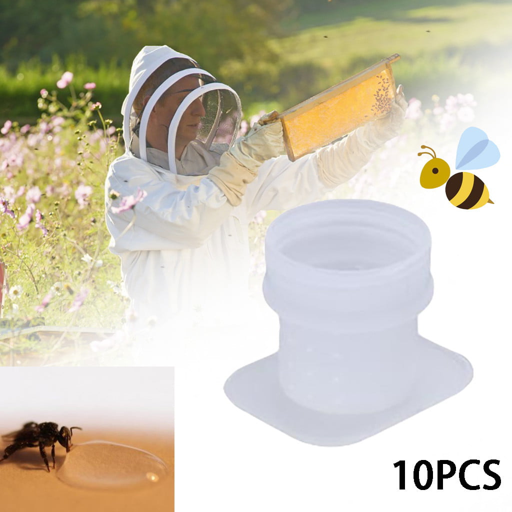 10x Beekeeping Honey Entrance Feeder Hive Tool Beekeeper Bee Keeping Equip Kit 