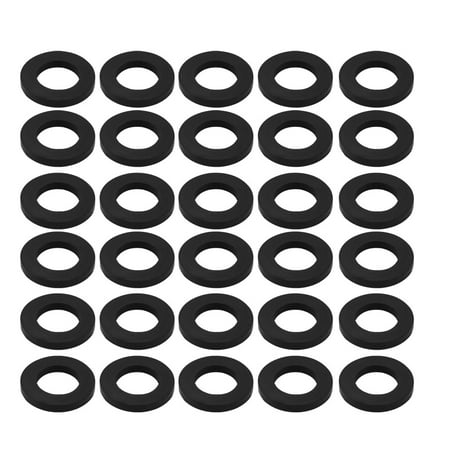 

30pcs Black Color Rubber Round Flat Washer Assortment Size 14x24x3mm Flat Washer