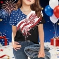 thumbnail image 2 of Chandail Filles Col Rond Manches Courtes Chemises Garçons Tenues d'Été Filles Vêtements Filles 7-8 Ans, 2 of 4