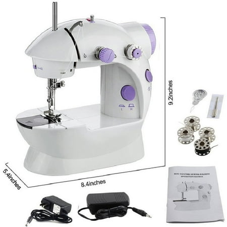 Mini Sewing Machine Portable Sewing Machine Electric Sewing Kit with Dual Speed Double Thread - image 3 of 10