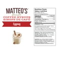 thumbnail image 5 of Matteo's Sugar Free Coffee Syrup, Eggnog, 750mL, 0 Calories, 0 Sugar, (Single Bottle), 5 of 5