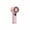 Pink, variant on Tunhigl Portable Handheld Fan, USB Rechargeable Mini Fan with LED Digital Display, 5-Speed Low-Noise Personal Fan for Home, Office, Outdoor