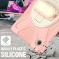 thumbnail image 3 of XYX Case for Samsung Galaxy Tab A8 10.5 inch SM-X200/SM-X205 with 360 Degree Rotating, Hand Strap, Shoulder Strap, Cherry Pink, 3 of 7