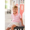 thumbnail image 2 of Millie Loves Lily Boys' Sunset Stripe & Coral Stripe Polo Shirts, Big Boy, Size 10, 2-PCS, 2 of 5