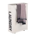 thumbnail image 3 of Esquina plegable delgada de tela Oxford con cordón de malla para cesto de ropa sucia TFixol Bolsa de lavanderia, 3 of 7