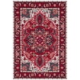 thumbnail image 2 of Safavieh Easy Care Liam Oriental Machine Washable Area Rug, Red/Black, 4' x 6', 2 of 11