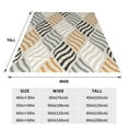thumbnail image 3 of Pofeuu Geometric Print Ultra-Soft Micro Fleece Blanket,for Bed Or Sofa,All Season Throw Blankets Flannel Blanket-50"x40", 3 of 7