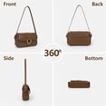 thumbnail image 5 of LinYooLi Small Shoulder Bag Y2K Purse for Women Crocodile Handbag Clutch Purse Classic Retro Crossbody Bag Satchel, 5 of 6