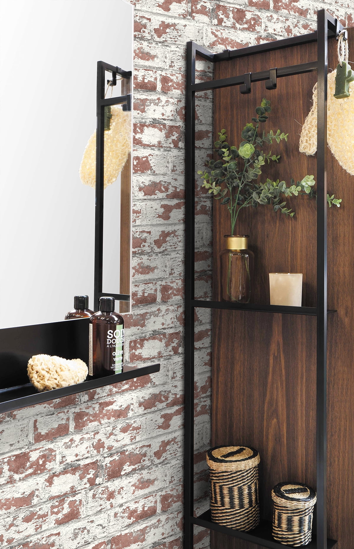 Lillian August Soho Brick Peel and Stick Wallpaper