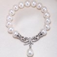 thumbnail image 3 of Natural para Mujer 925 Brazalete de Lazo de Cristal de Plata 7-8 Mm jinwen Pulsera del brazalete, 3 of 8