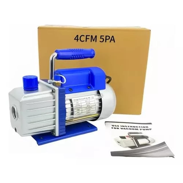 Bomba Vacío Rotativa FIXITFAST Azul Capacidad Aceite 225ml para Aire Acondicionado Refrigerante HVAC