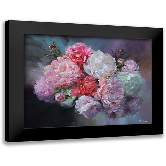 Rogozina, Svetlana 14x12 Black Modern Framed Museum Art Print Titled - Just Peonies