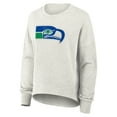 thumbnail image 2 of Women's Fanatics Heather Gray Seattle Seahawks Oversized Hometown Pullover Sweatshirt, 2 of 3