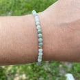 thumbnail image 3 of Natural Burmese Jade 6mm Round Shape Smooth Cut Beads Stretchable Bracelet for Men & Women., 3 of 3