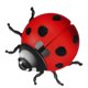 thumbnail image 2 of Iron Art Ladybug Wall Hanging Pendant Ladybug Wall Decor Metal Ladybug Art Ornament, 2 of 4