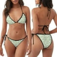 thumbnail image 3 of Saiise Bikini Ajustable pour Femmes à Motif de Grenouille Mignonne, Échancré, Maillot de Bain Deux Pièces pour Plage, Fête à la Piscine, Vacances Tropicales, 3 of 6