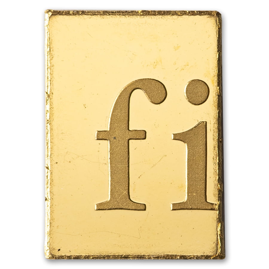 1 gram Gold Bar - Random Design