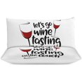 thumbnail image 3 of HAHDAXIA Wine Bedding Solid Comforter Set for All Seasons,3 Pieces(1 Comforter+2 Pillowcases),Soft Microfiber Bedding Set Twin(86"x70"), 3 of 7