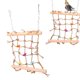 thumbnail image 5 of Red de Escalada para Loros Ccdes Crear Estímulo Acrílico Decorativo Colorido Loro Masticar Otros, 5 of 8
